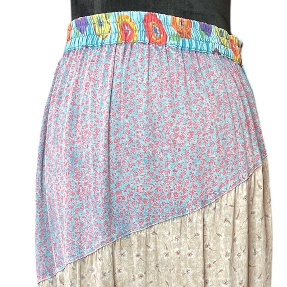 Sacred Threads Multi Pattern 100%Rayon Skirt - image 6